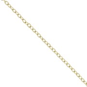Chaîne maille Forçat limée 1.7 mm - Acier inoxydable 304L Doré x10m