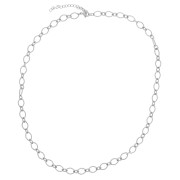 Collier maille Fantaisie alternée 6.3 mm - Acier inoxydable 304L x42cm