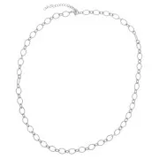 Collier maille Fantaisie alternée 6.3 mm - Acier inoxydable 304L x42cm