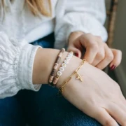 Bracelet maille Rectangle 4.1 mm - Acier inoxydable 304L Doré x20cm