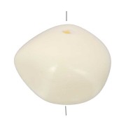 Perles nuggets en résine opaque 9x12 mm - Ecru x8|raw }}