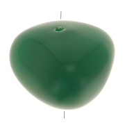 Perles nuggets en résine opaque 12x15 mm - Vert émeraude x6|raw }}