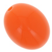 Perles olive en résine opaque 14x11 mm - Orange x6|raw }}