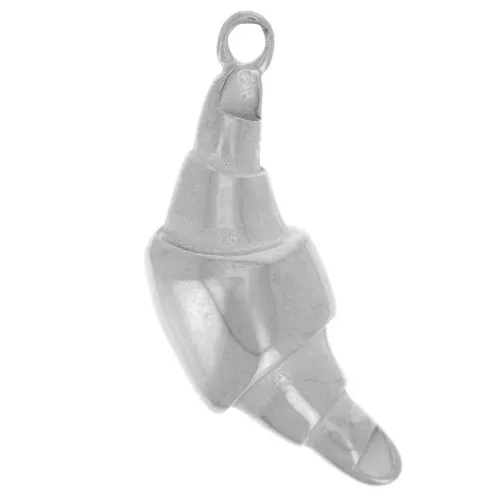 Pendentif croissant 22x8 mm - Acier inoxydable 316L x1