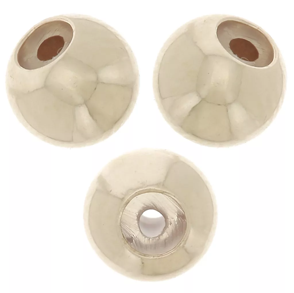 10 Perles Lampwork Verre De Murano - 12 Mm, Trou 1.2 Mm - France