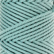 Bobine de cordon en coton pour macramé 3 mm - Quality - Aqua marine x50m