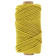 Bobine de cordon en coton pour macramé 3 mm - Quality - Olive x50m