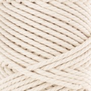 Bobine de cordon en coton pour macramé 3 mm - Quality - Ivoire x50m