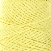 Bobine de cordon coton macramé Organic Cotton Détox XL peigné - Jaune pâle x200m