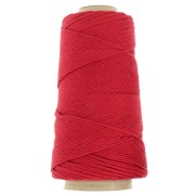 Bobine de cordon coton macramé Organic Cotton Détox XL peigné - Rouge x200m