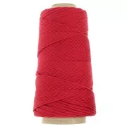 Bobine de cordon coton macramé Organic Cotton Détox XL peigné - Rouge x200m