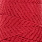 Bobine de cordon coton macramé Organic Cotton Détox XL peigné - Rouge x200m