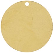 Sequin rond 20 mm - Laiton brut x1|raw }}