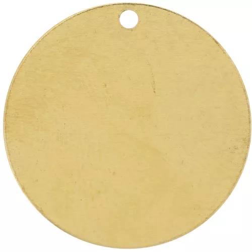 Sequin rond 20 mm - Laiton brut x1