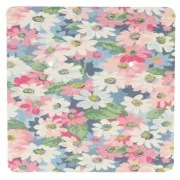 Lot de 50 cartes supports bijoux 6x6 cm pour boucles d'oreilles - Fleurie pastel