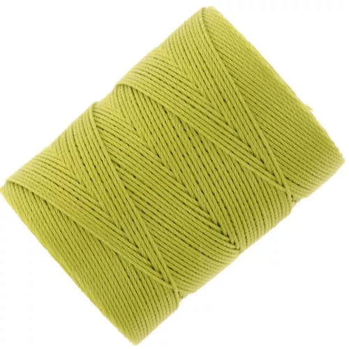 Fil C-LON Fine Weight Bead Cord 0.4 mm - Chartreuse x124m