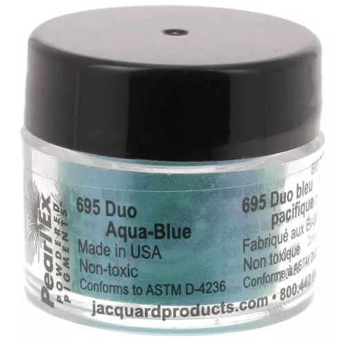 Poudre de mica Pearl Ex pour la pâte polymère - Duo Aqua - Blue n°695 x3g