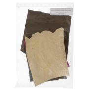 Chutes de cuir épaisse de luxe en morceaux de tailles/textures différentes x300g