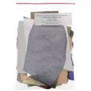 Chutes de cuir de luxe en morceaux de taille/textures différentes Metallisé x200g