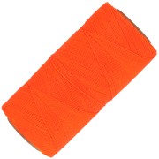 Bobine de fil ciré Linhasita pour micro macramé 0.35 mm - Fluo Orange (393) x448m|raw }}