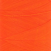 Bobine de fil ciré Linhasita pour micro macramé 0.35 mm - Fluo Orange (393) x448m