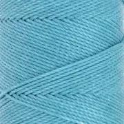 Bobine de fil ciré Linhasita pour micro macramé 1.5 mm - Turquoise (229) x116m