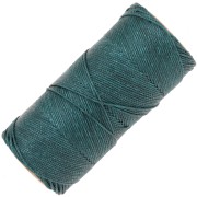 Bobine de fil ciré Linhasita pour micro macramé 1.5 mm - Emeraude (386) x116m|raw }}