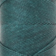 Bobine de fil ciré Linhasita pour micro macramé 1.5 mm - Emeraude (386) x116m