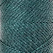 Bobine de fil ciré Linhasita pour micro macramé 1.5 mm - Emeraude (386) x116m