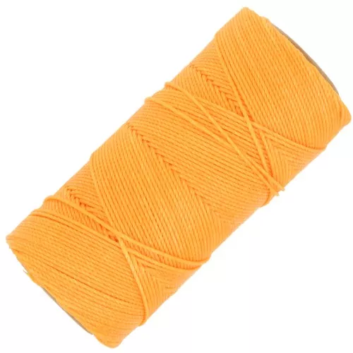 Bobine de fil ciré Linhasita pour micro macramé 1.5 mm - Safran (274) x116m