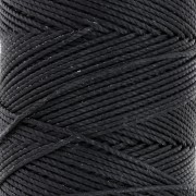 Bobine de fil ciré Linhasita pour micro macramé 1.5 mm - Black (PRETO) x116m