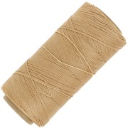 Bobine de fil ciré Linhasita pour micro macramé 0.5 mm - Golden Beige (602) x335m