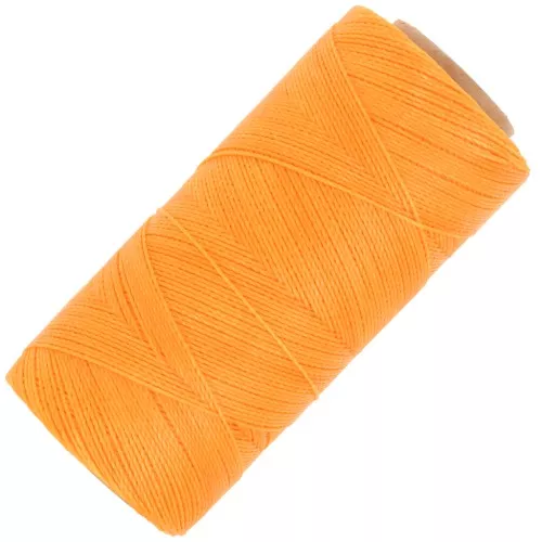 Bobine de fil ciré Linhasita pour micro macramé 0.5 mm - Safran (274) x335m