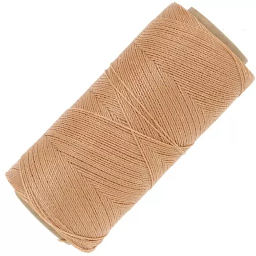 Bobine de fil ciré Linhasita pour micro macramé 0.5 mm - Miel (314) x335m