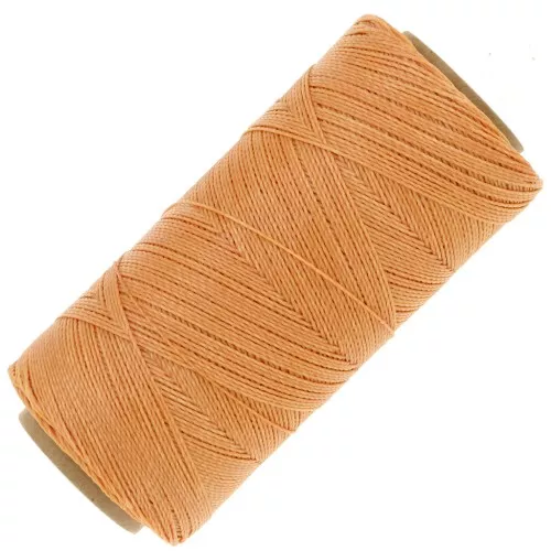 Bobine de fil ciré Linhasita pour micro macramé 0.5 mm - Melon (217) x335m