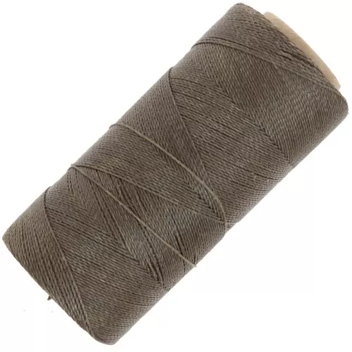 Bobine de fil ciré Linhasita pour micro macramé 0.5 mm - Brun Sépia (389) x335m