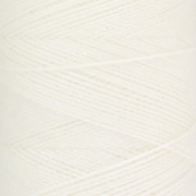 Bobine de fil ciré Linhasita pour micro macramé 0.5 mm - Blanc métallisé Luz Negra