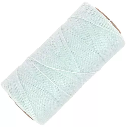 Bobine de fil ciré Linhasita pour micro macramé 0.5mm Mint iridescent (Fresh Mint)