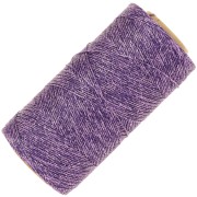 Bobine de fil ciré Linhasita pour micro macramé 0.5mm - Violet métallisé (Purpura)