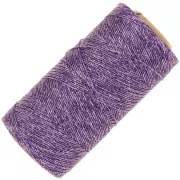 Bobine de fil ciré Linhasita pour micro macramé 0.5mm - Violet métallisé (Purpura)