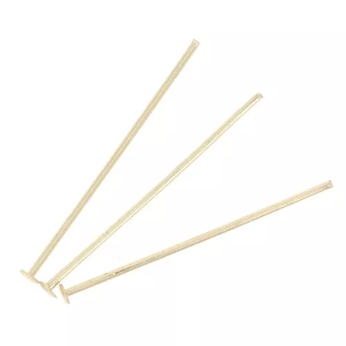 Clous tête plate 25x0.7 mm Doré x25