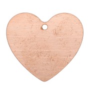 Pendentif coeur 22x24 mm en cuivre pour poudre de sur-glaçure x1|raw }}