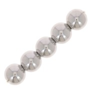 Perles rondes 6 mm - Argenté x20