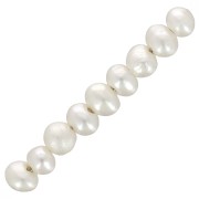 Perles d'eau douce rondes aplaties irrégulières 2.5x2 mm - Grade AA+ Blanc x20|raw }}