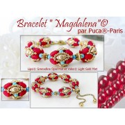 Perles en verre Lipsi® par Puca® 4x6 mm - Grenadine Opal Bronze x10g