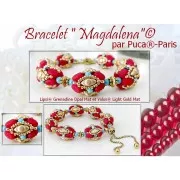 Perles en verre Lipsi® par Puca® 4x6 mm - Grenadine Opal Bronze x10g