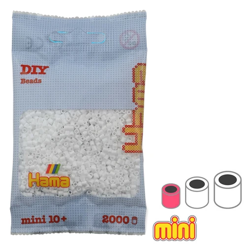Perles à repasser Hama MINI 2.5 mm Blanc (n°01) x2000