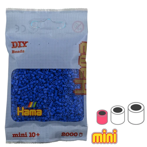 Perles à repasser Hama MINI 2.5 mm Bleu (n°09) x2000