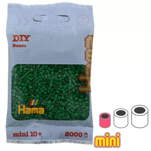 Perles à repasser Hama MINI 2.5 mm Vert (n°10) x2000