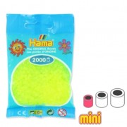 Perles à repasser Hama MINI 2.5 mm Jaune Fluo Transparent (n°34) x2000|raw }}